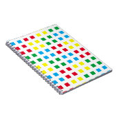 幾何学的カラフルパターン ノートブック (右側)
