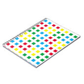 幾何学的カラフルパターン ノートブック (左側)