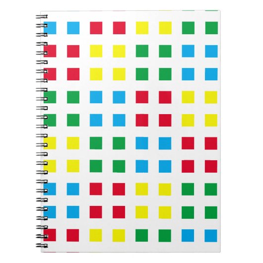 幾何学的カラフルパターン ノートブック (正面)