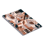 幾何学的カラフルモザイク、抽象芸術背景。 ノートブック (右側)