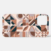 幾何学的カラフルモザイク、抽象芸術背景。 Case-Mate iPhoneケース (裏面 (横))