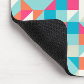 幾何学的カラフル三角形パターン マウスパッド (コーナー)