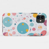 幾何学的カラフル円パターン Case-Mate iPhoneケース (裏面(横))