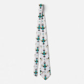 幾何学的カラフル南西部の部族模様 ネクタイ (裏面)