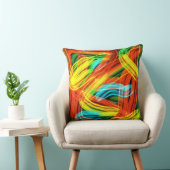 幾何学的カラフル装飾装飾用クッション クッション (椅子)