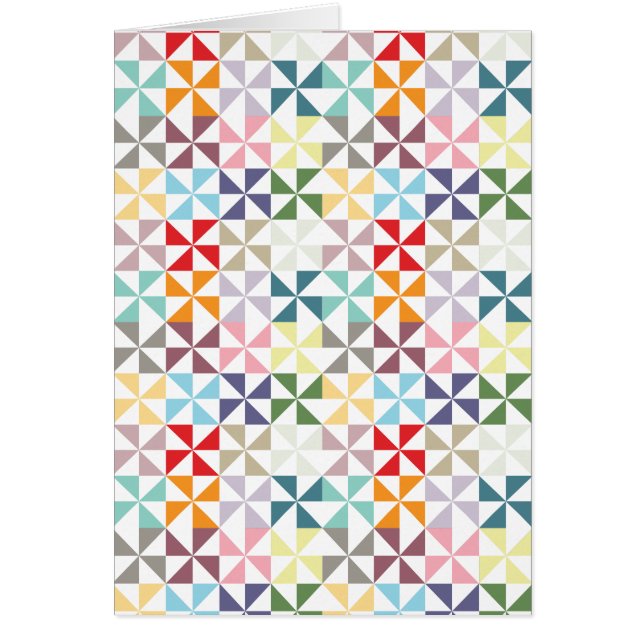 幾何学的カラフル風車 (正面)