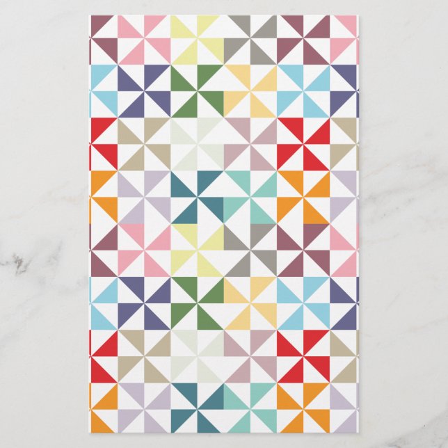 幾何学的カラフル風車 (正面)