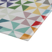 幾何学的カラフル風車 カッティングボード (角)