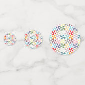 幾何学的カラフル風車 コンフェッティ (正面)