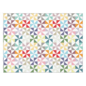 幾何学的カラフル風車 テーブルクロス (正面(横))