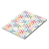 幾何学的カラフル風車 ノートパッド (回転)