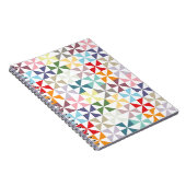 幾何学的カラフル風車 ノートブック (右側)