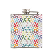 幾何学的カラフル風車 フラスク (裏面)