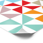 幾何学的カラフル風車 ポスター (コーナー)