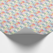 幾何学的カラフル風車 ラッピングペーパー (角)