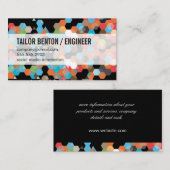 幾何学的カラフル 名刺 (正面/裏面)