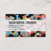 幾何学的カラフル 名刺 (正面)