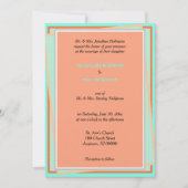 幾何学的カンタローペターコイズ 招待状 (正面)