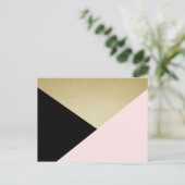 幾何学的カードの空白のひな形 ポストカード (スタンド正面)