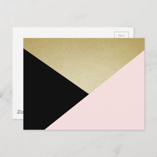 幾何学的カードの空白のひな形 ポストカード (正面/裏面)