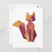 幾何学的キツネ ポストカード (正面/裏面)
