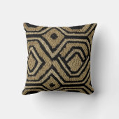 幾何学的クバ布 クッション (裏面)