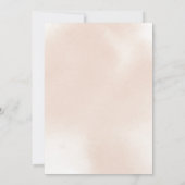幾何学的クラシックダスティピンクローズフローラボーダ 招待状 (裏面)