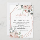 幾何学的クラシックバラ我々はまだ誓の更新を行う 招待状 (正面)