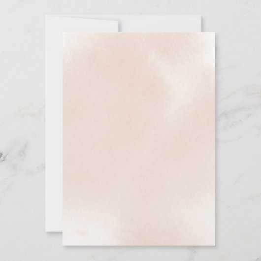 幾何学的クラシックピンクローズエロペメント披露宴 招待状 (裏面)