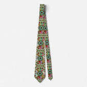 幾何学的クリスマススターデザインタイ ネクタイ (正面)