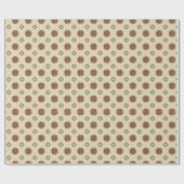 幾何学的クリスマススターラッピング紙 ラッピングペーパー (フラット)