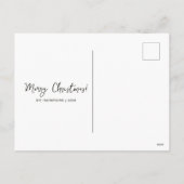 幾何学的クリスマスツリー家族の願い シーズンポストカード (裏面)