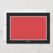 幾何学的クリスマスフォトコラージュの雪片 シーズンカード (裏面)