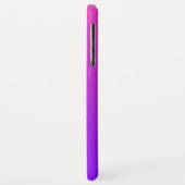 幾何学的クールモノグラム |マゼンタ紫バイオレット Case-Mate iPhoneケース (裏面/左)