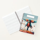 幾何学的クール芸術大鳥青と桃 ノートブック (内部)