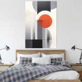 幾何学的グラデーション キャンバスプリント (インサイチュ (寝室))