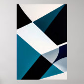 幾何学的グラデーション ポスター (正面)