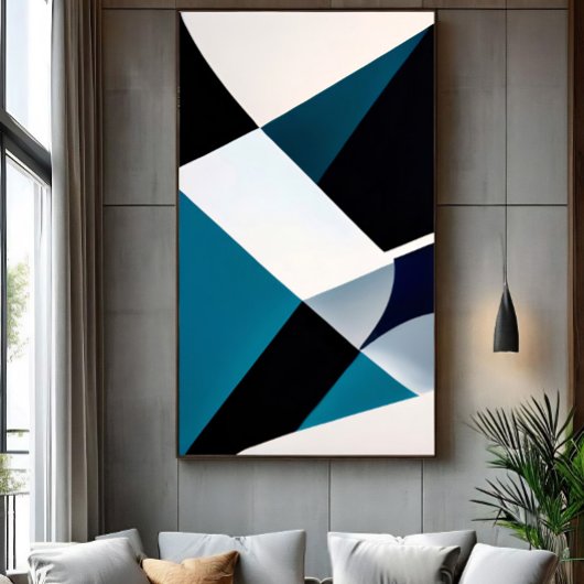 幾何学的グラデーション ポスター