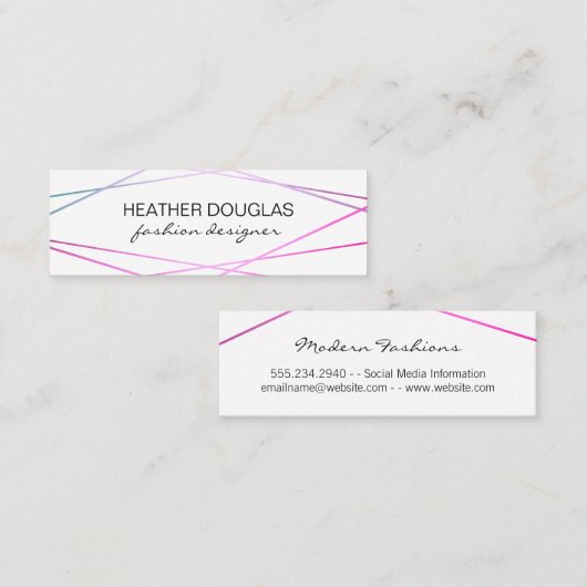 幾何学的グラマールクス スキニー名刺 (正面/裏面)