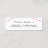 幾何学的グラマールクス スキニー名刺 (裏面)