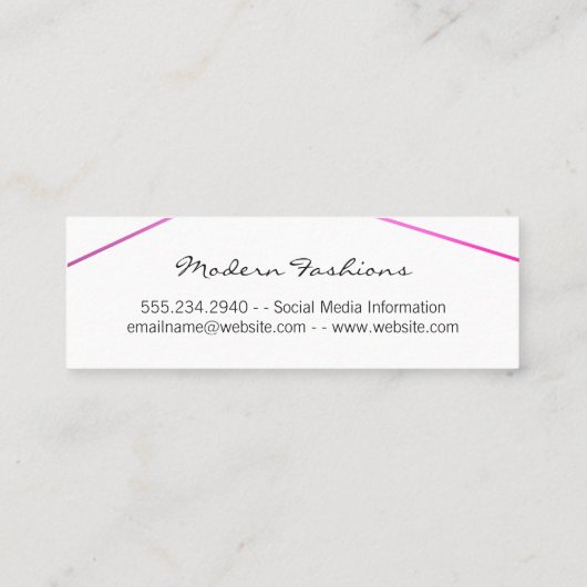 幾何学的グラマールクス スキニー名刺 (裏面)