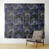 幾何学的グランジプリント タペストリー (インサイチュ(横))