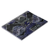 幾何学的グランジプリント ノートブック (左側)