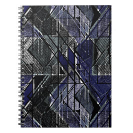 幾何学的グランジプリント ノートブック