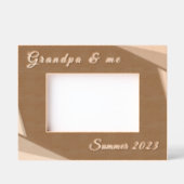 幾何学的グランドパ日カスタム付写真枠 レーザー彫刻フレーム (正面)