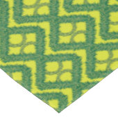 幾何学的グリーンガーランドスクエアのホリデーパターン テーブルクロス (アングル)