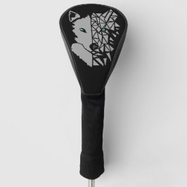 幾何学的グレーウルフ ゴルフヘッドカバー