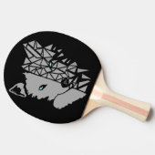 幾何学的グレーウルフ 卓球ラケット (横)