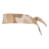 幾何学的グレースブラウンクリームヘッドバンド タイヘッドバンド (回転90)