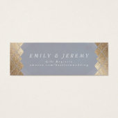 幾何学的グレー金ゴールドギャツビー結婚式の贈り物 (正面)